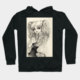 Portrait of a pigtail girl 2017 Hoodie